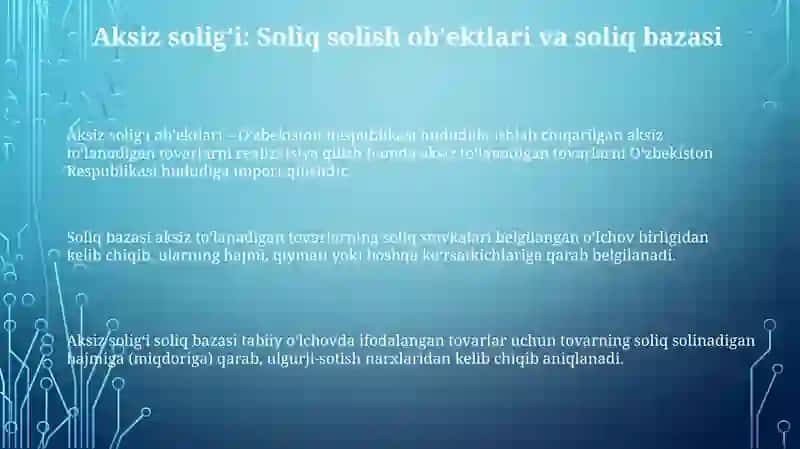 Aksiz solig‘ini hisoblash va byudjetga to‘lash tartibi 3