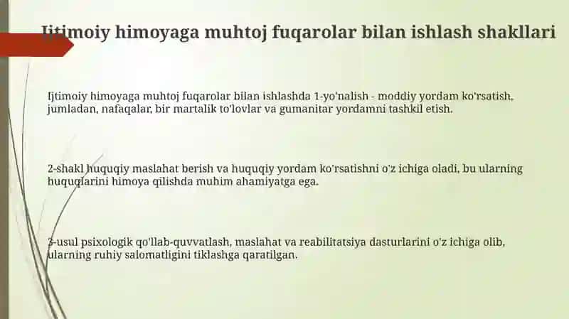 Kamtaminlangan fuqarolar bilan ishlash shakllari 3