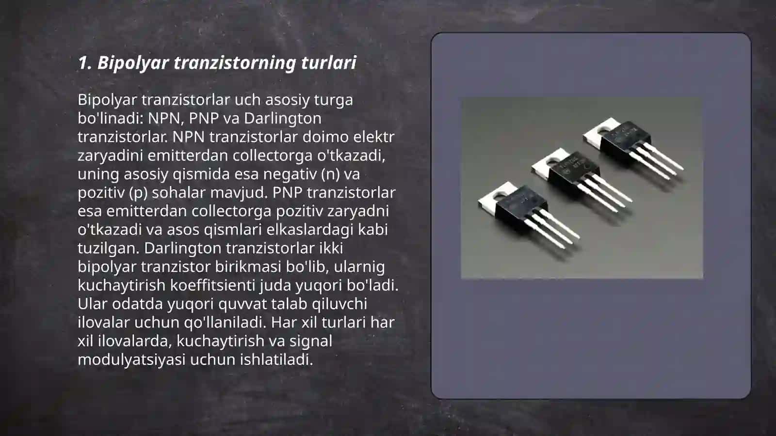 Bipolyar tranzistor 3