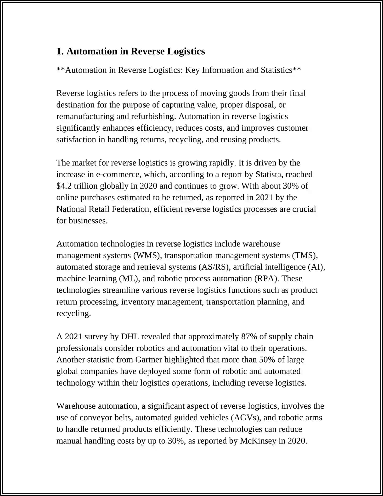 TECHNOLOGICAL INNOVATSION IN REVERSE LOGISTICS 3