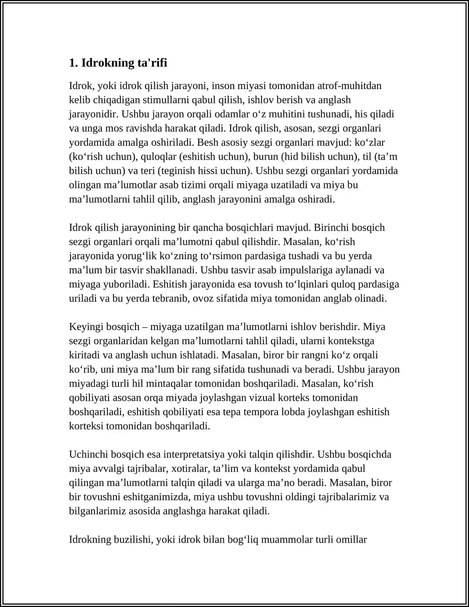 IDROKNING TA'RIFI VA UNING XUSUSIYATLARI 3