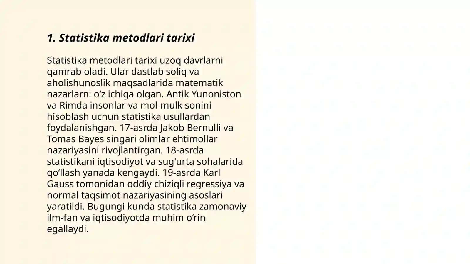 Ma'lumotlar intellektual tahlili sohalari: Statistika mashinali o'qitish va ma'lumotlar bazasi sohalarining o'rni 3