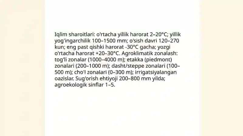 Hududlarning ishlab chiqarish salohiyatini rivojlantirish uchun tabiiy sharoitlar va tabiiy resurslar 3