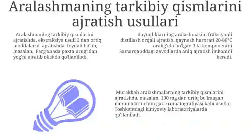 Murakkab tarkibli aralashma tarkibini aniqlash 3