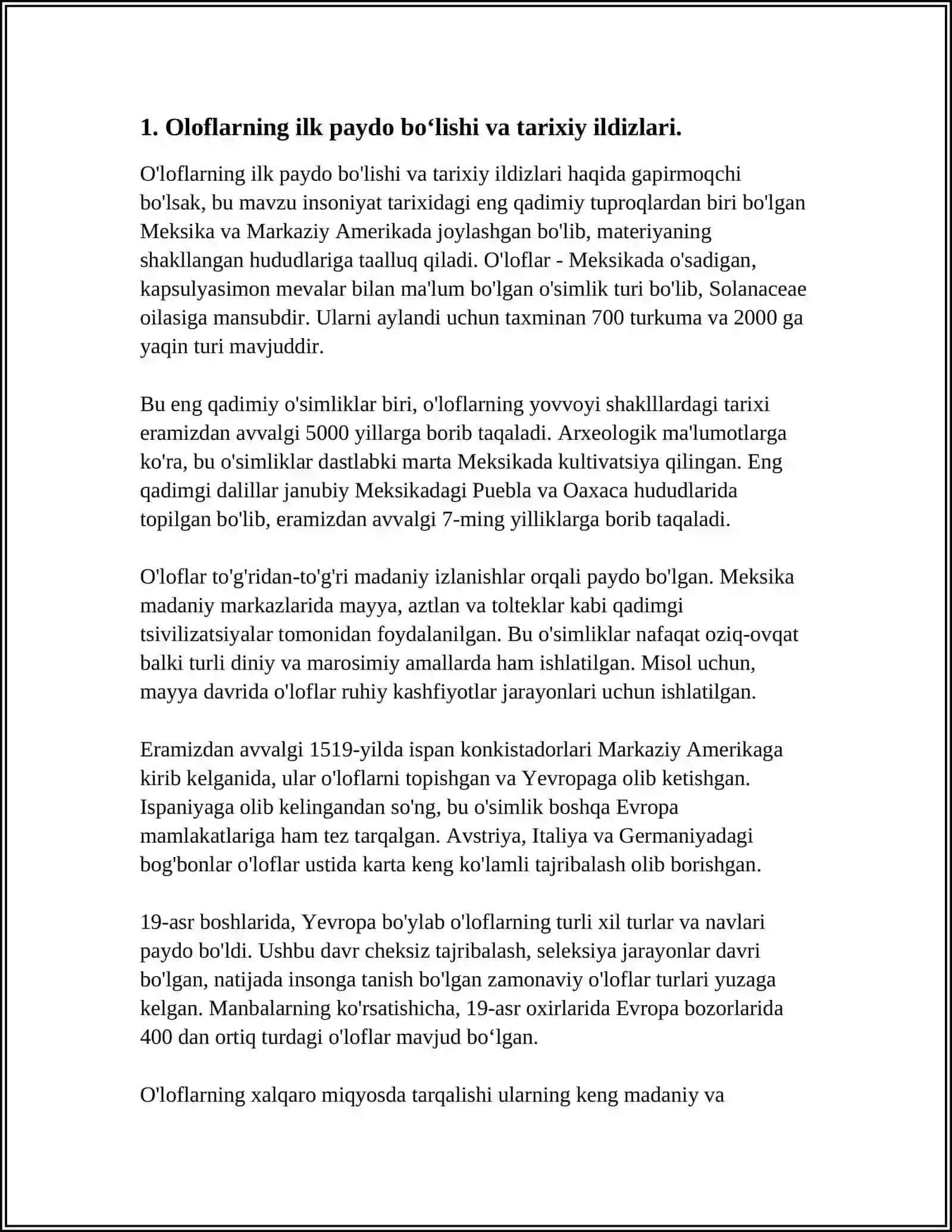 Olofning paydo bo‘lishi va rivojlanish tarixi 3