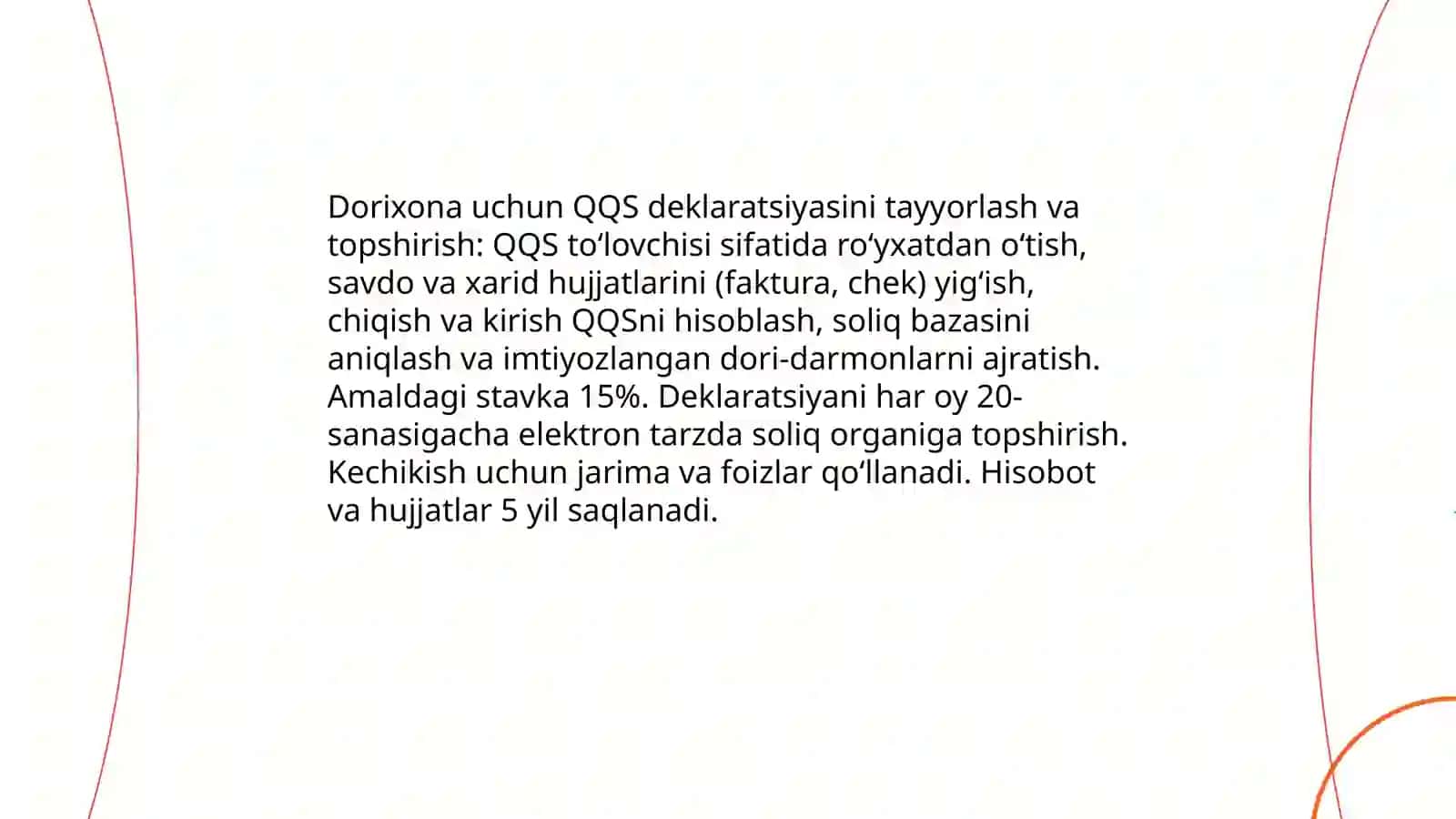 Dorixona tashkilotlari faoliyatining soliq va statistika hisobotlari 3