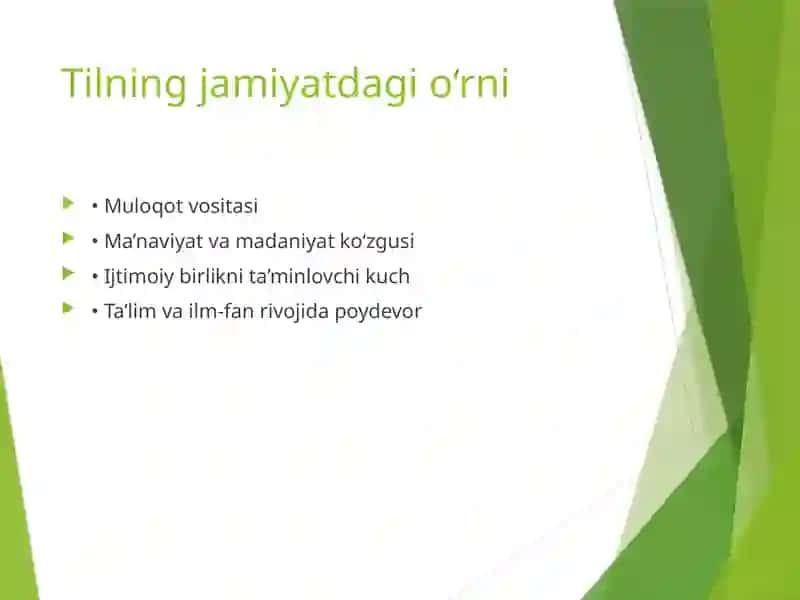 Tilning jamiyat va kasbiy faoliyatdagi o‘rni 3