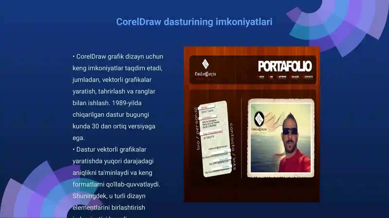 CorelDraw yordamida reklama banneri yoki vizitka dizaynini ishlab chiqish 3