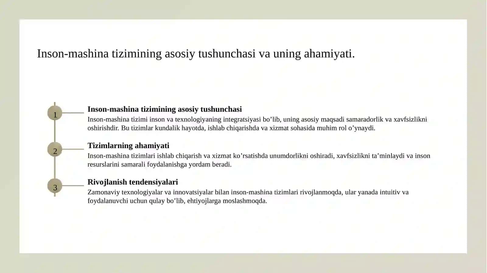"Inson-mashina" tizimining tuzilishi 3