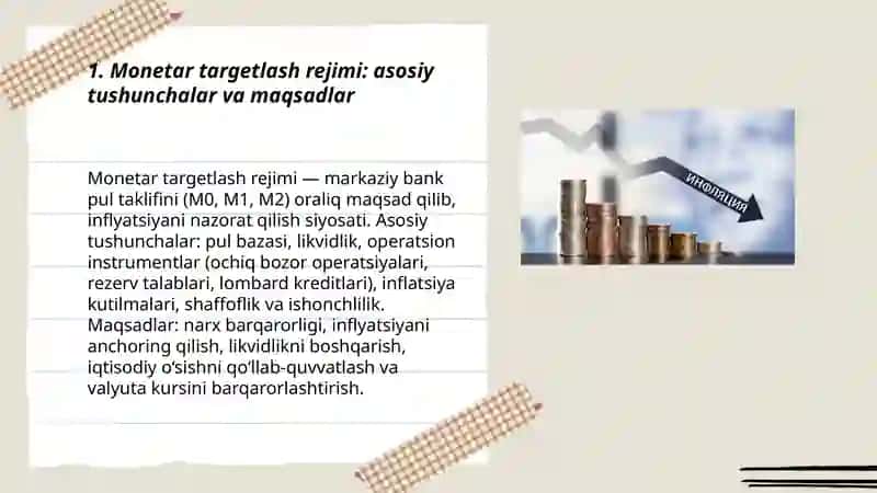 Monetar targetlash rejimi 3