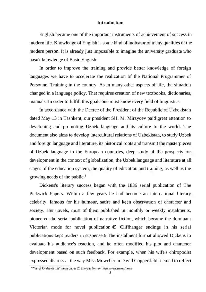 Course Work on Charles Dickens and "Oliver Twist" 3