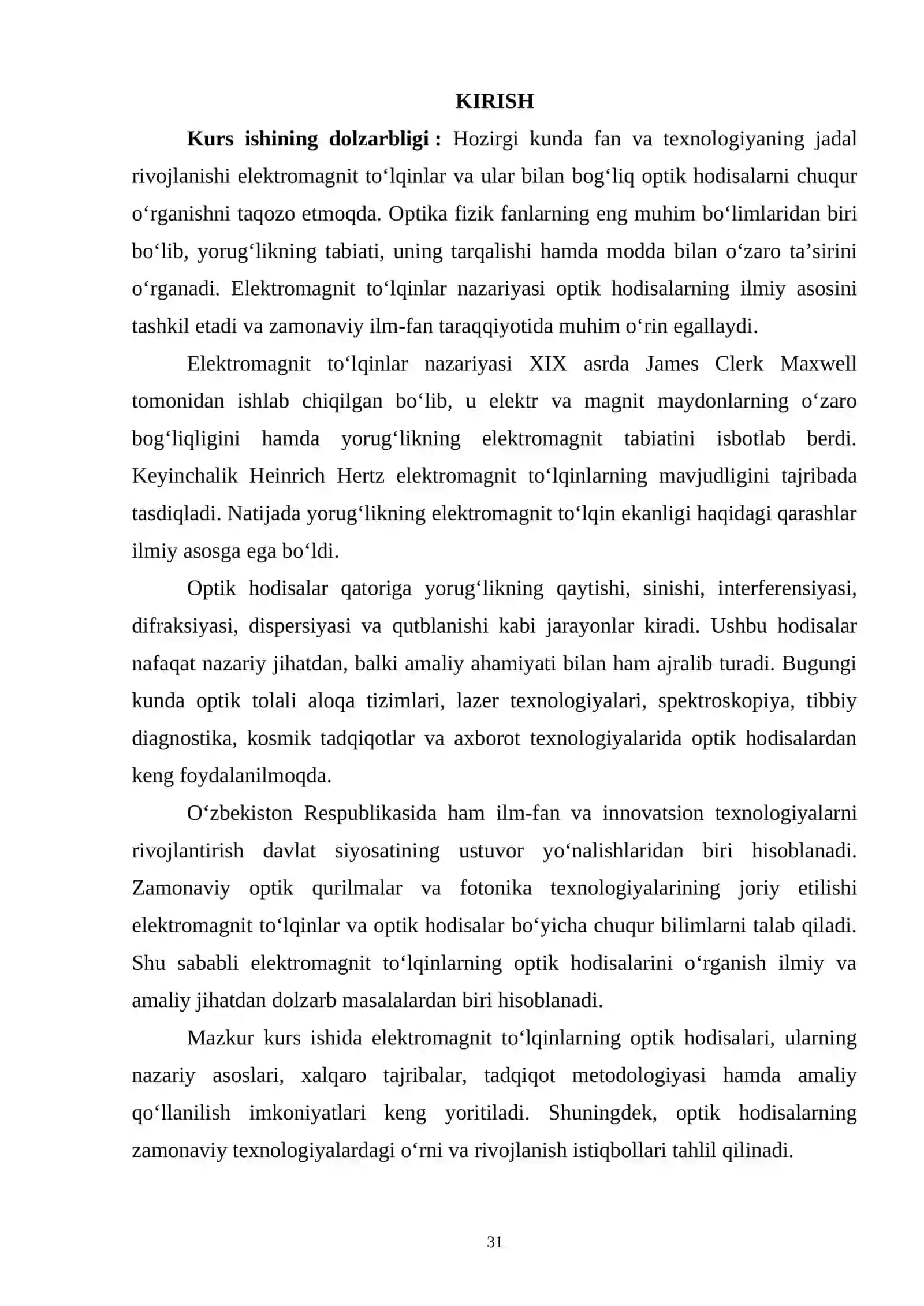 Elektromgnit toʻlqinlarning optik hodisalari 3