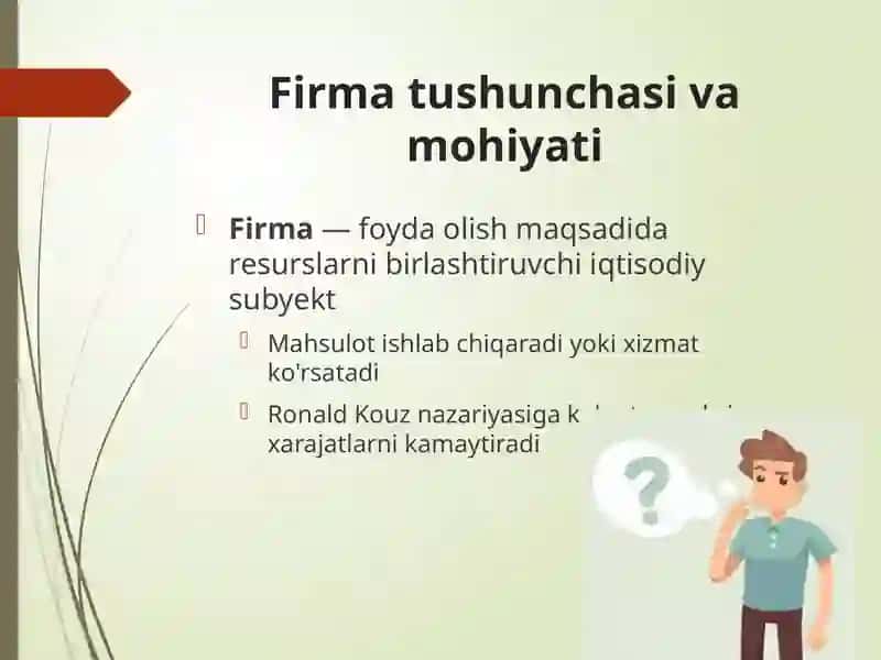 Firmavauningtashkiliy-iqtisodiyasoslari 3
