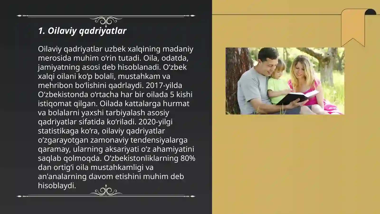 Oilaviy qadriyatlar 3