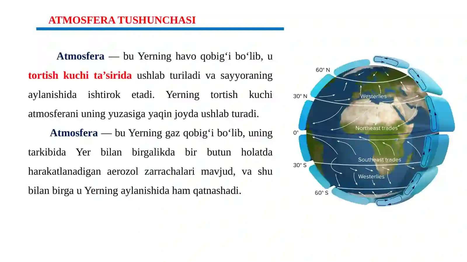 ATMOSFERANING KELIB CHIQISHI. ATMOSFERANI O‘RGANISH TA’RIXI. ATMOSFERANING VERTIKAL TUZILISHI. 3