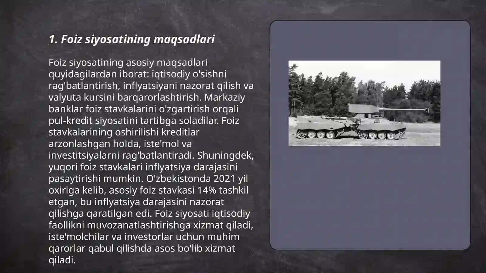 Tijorat banklari foiz siyosati umumiy tushuncha 3