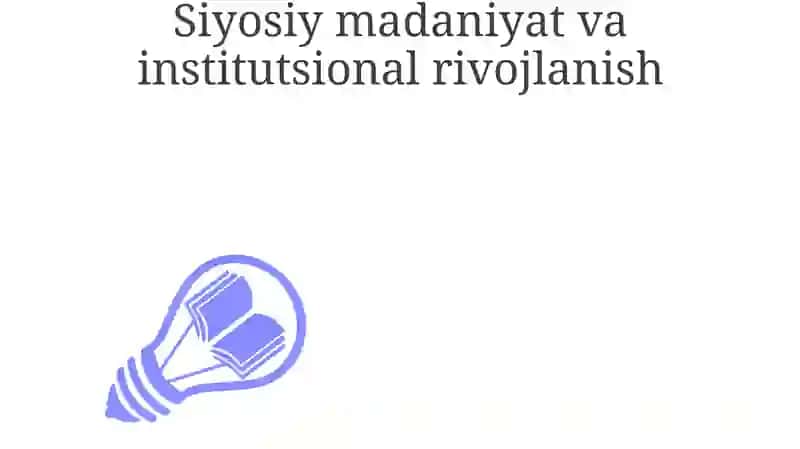 Siyosiy madaniyat va siyosiy ishtirok 3
