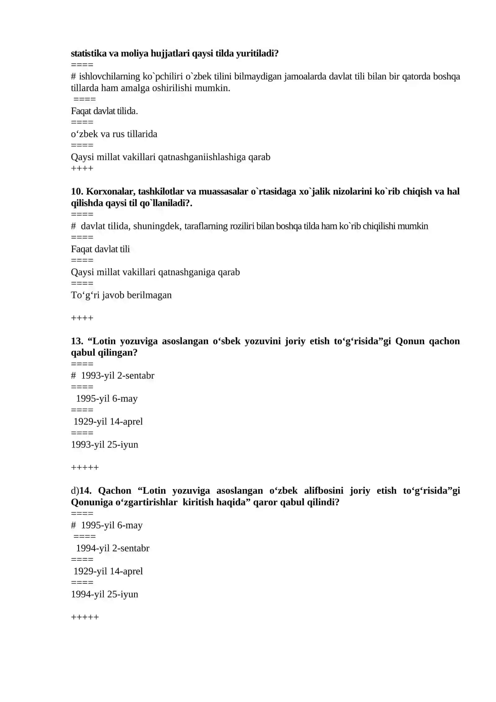 O‘zbek tili 3