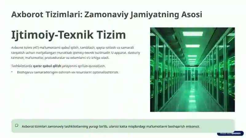 Axborot vositalari axborotni yig'ish, saqlash va tarqatish uchun texnika va tizimlar. 3