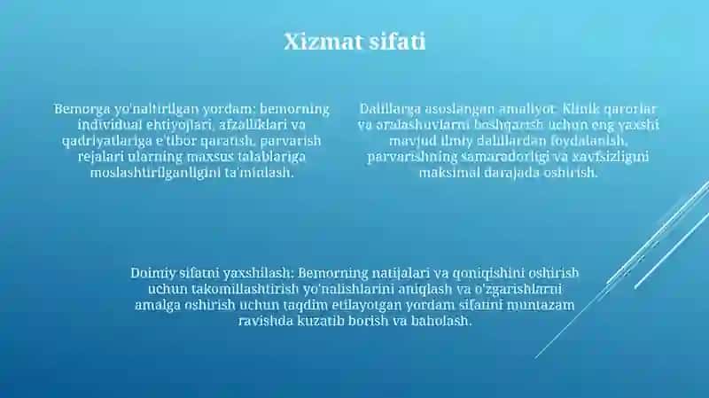 Bemorlarni Parvarish Qilish 3