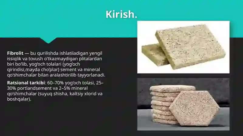 Fibrolitni qurilishda ishlatish 3