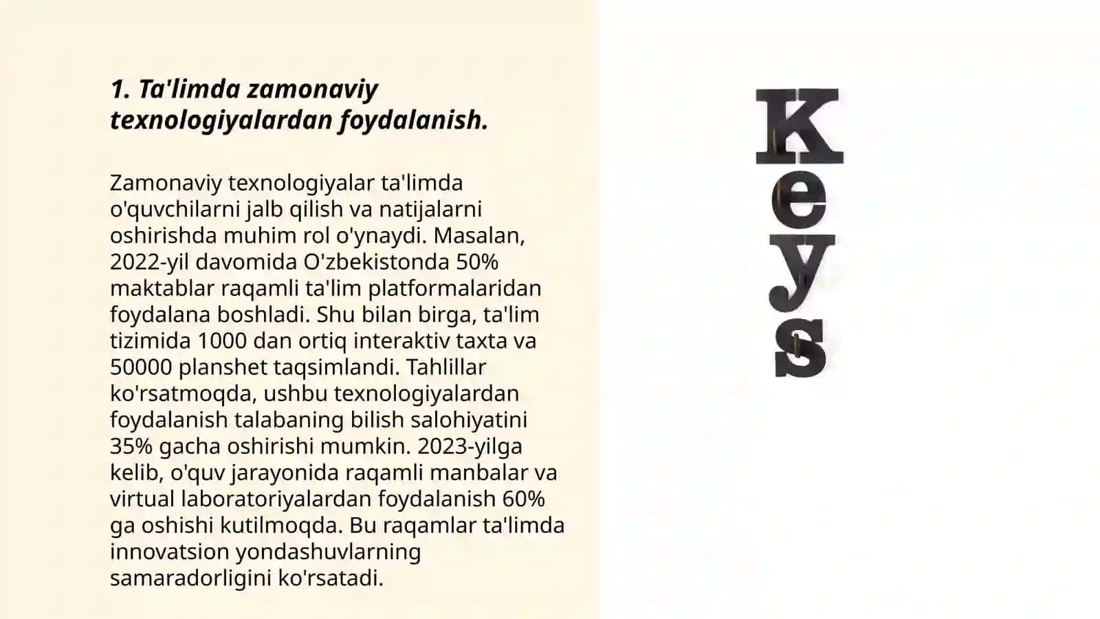 Ta'limda keys - stadi texnologiyasi 3