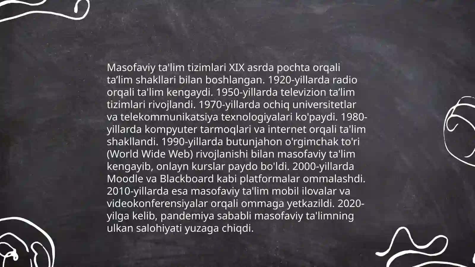 Masofaviy ta'lim tizimlari va ulardan foydalanish 3