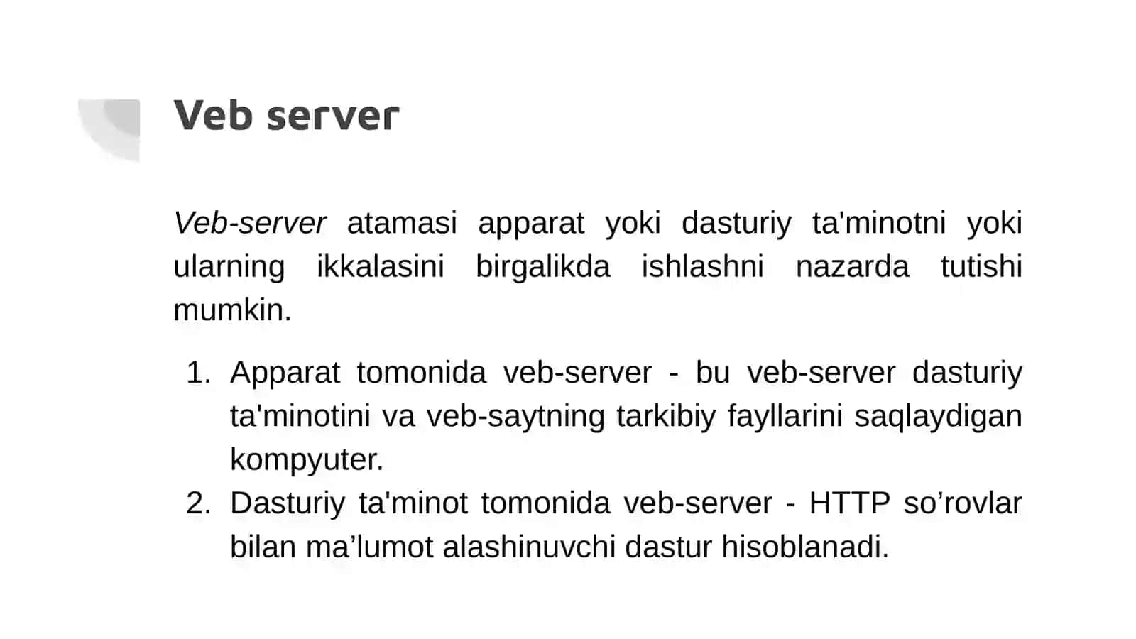 Veb server 3