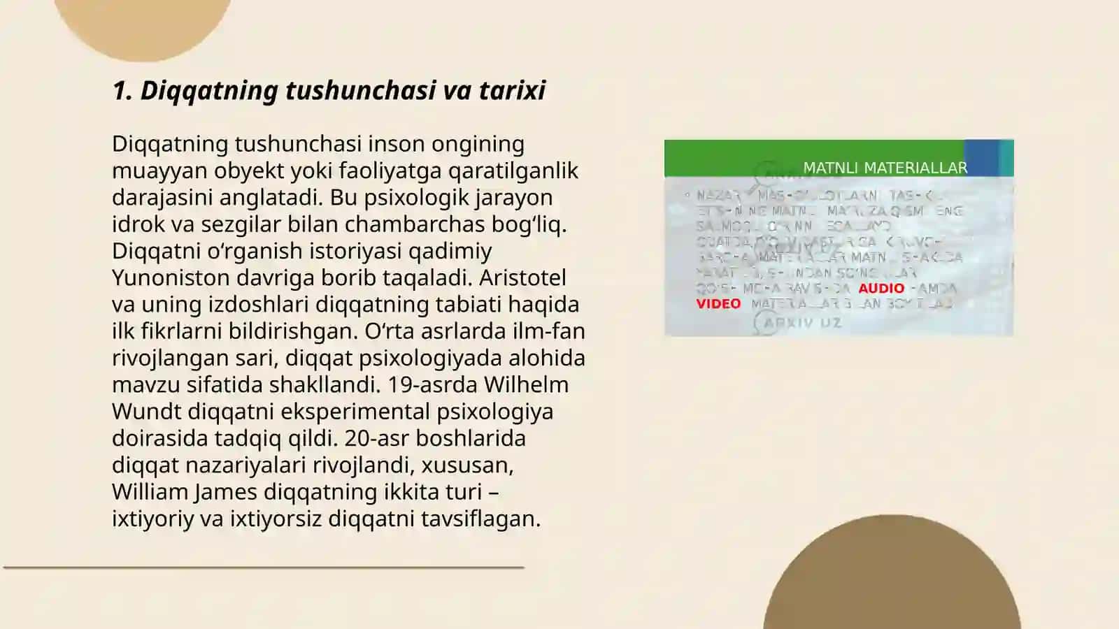 Diqqat haqida tushuncha va uning nerv fizyalogik asoslari 3