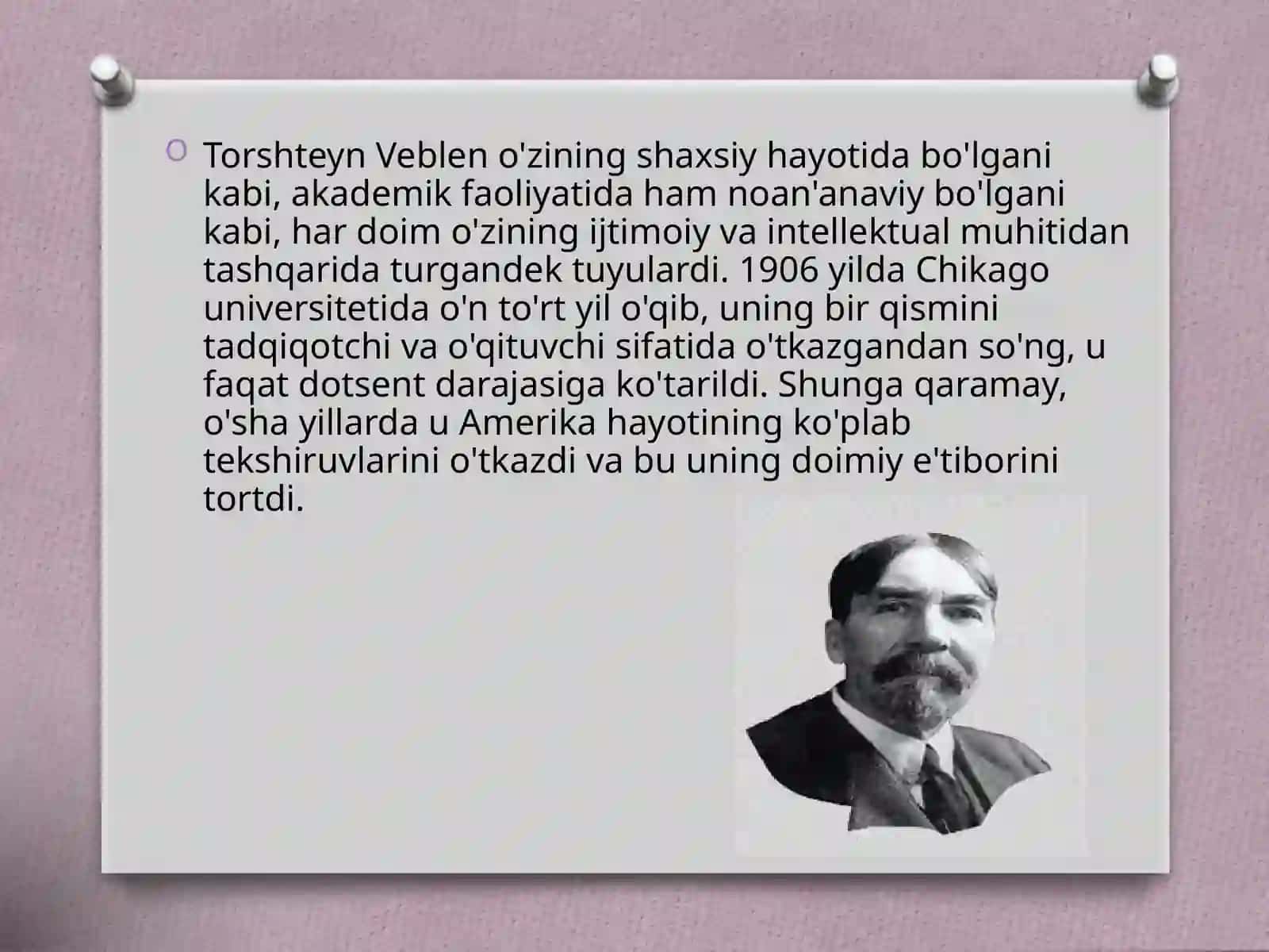 Torsteyn Veblenning sotsiologik g‘oyalari 3
