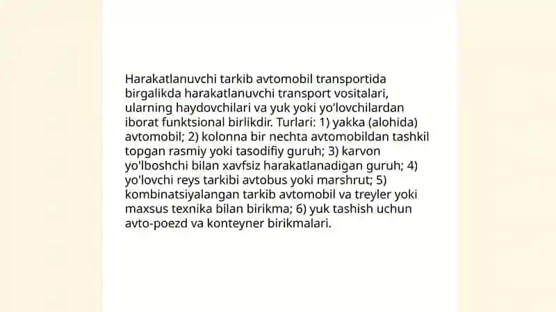 Avtomobil transportining harakatlanuvchi tarkibi 3