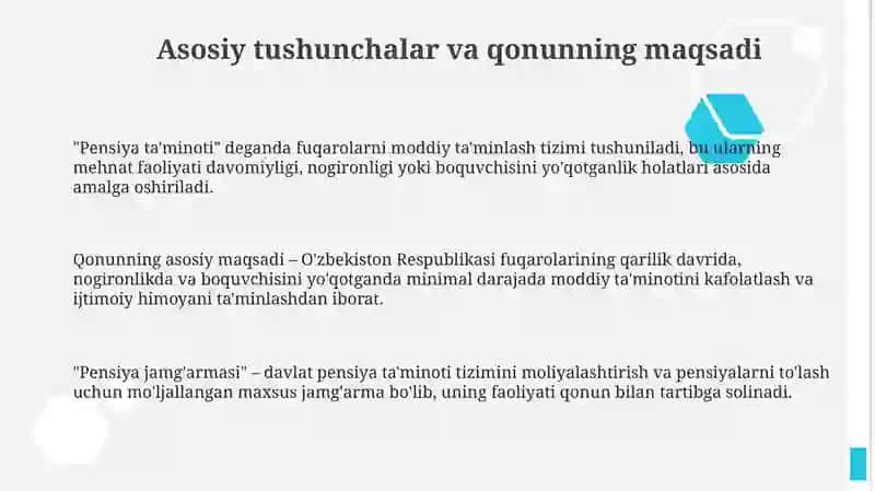 Davlat pensiya ta'minoti to'g'risida qonun 3
