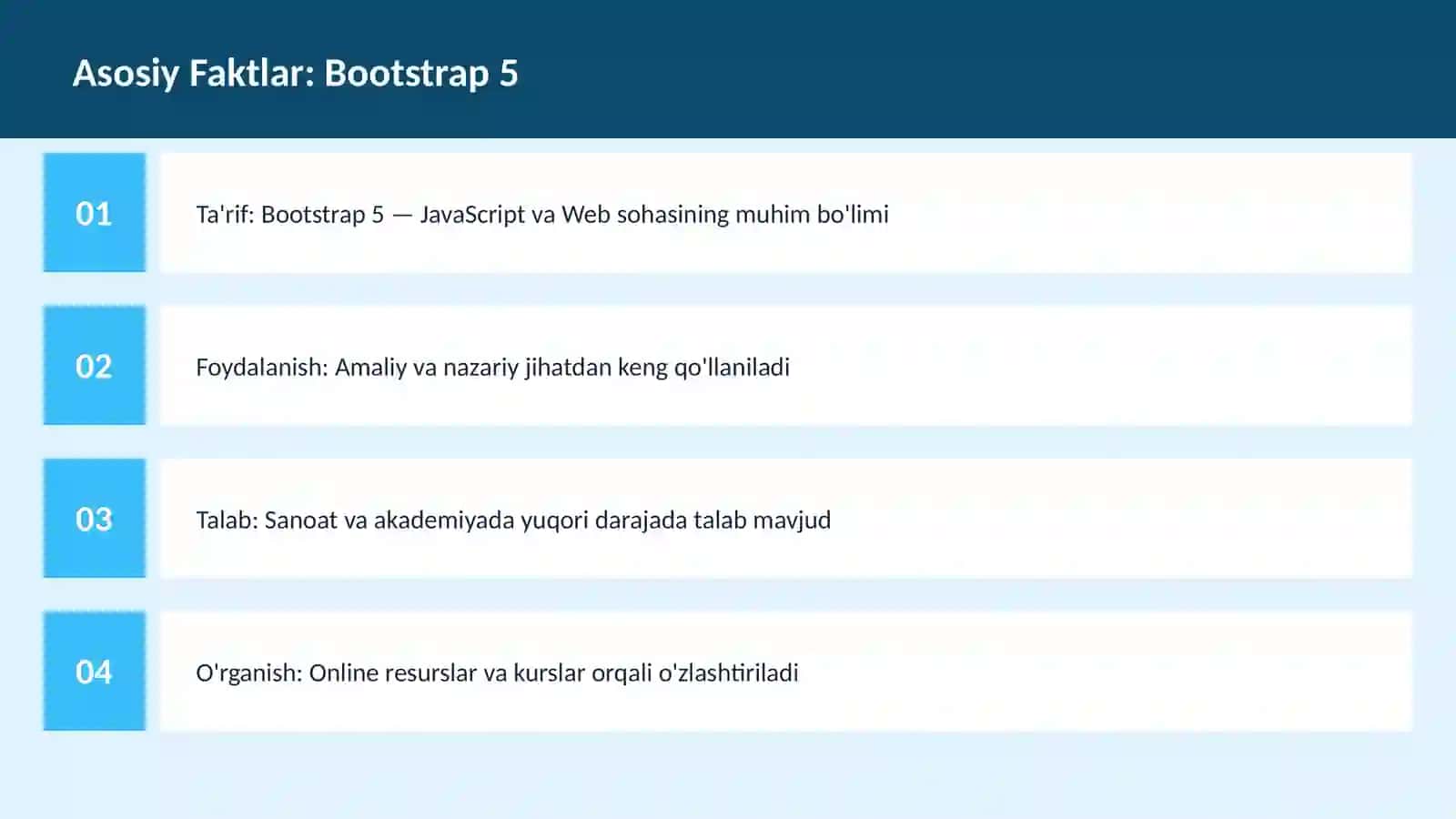 DASTURLASH | JAVASCRIPT VA WEB 3