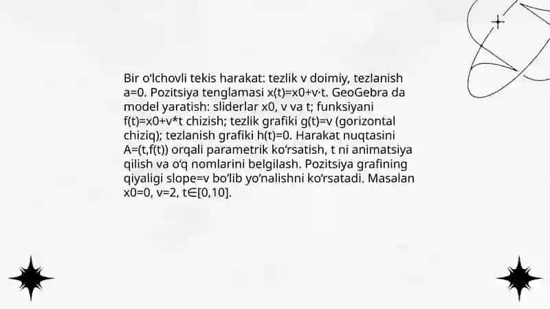 Fizik masalalarda kompyuter modellash 3