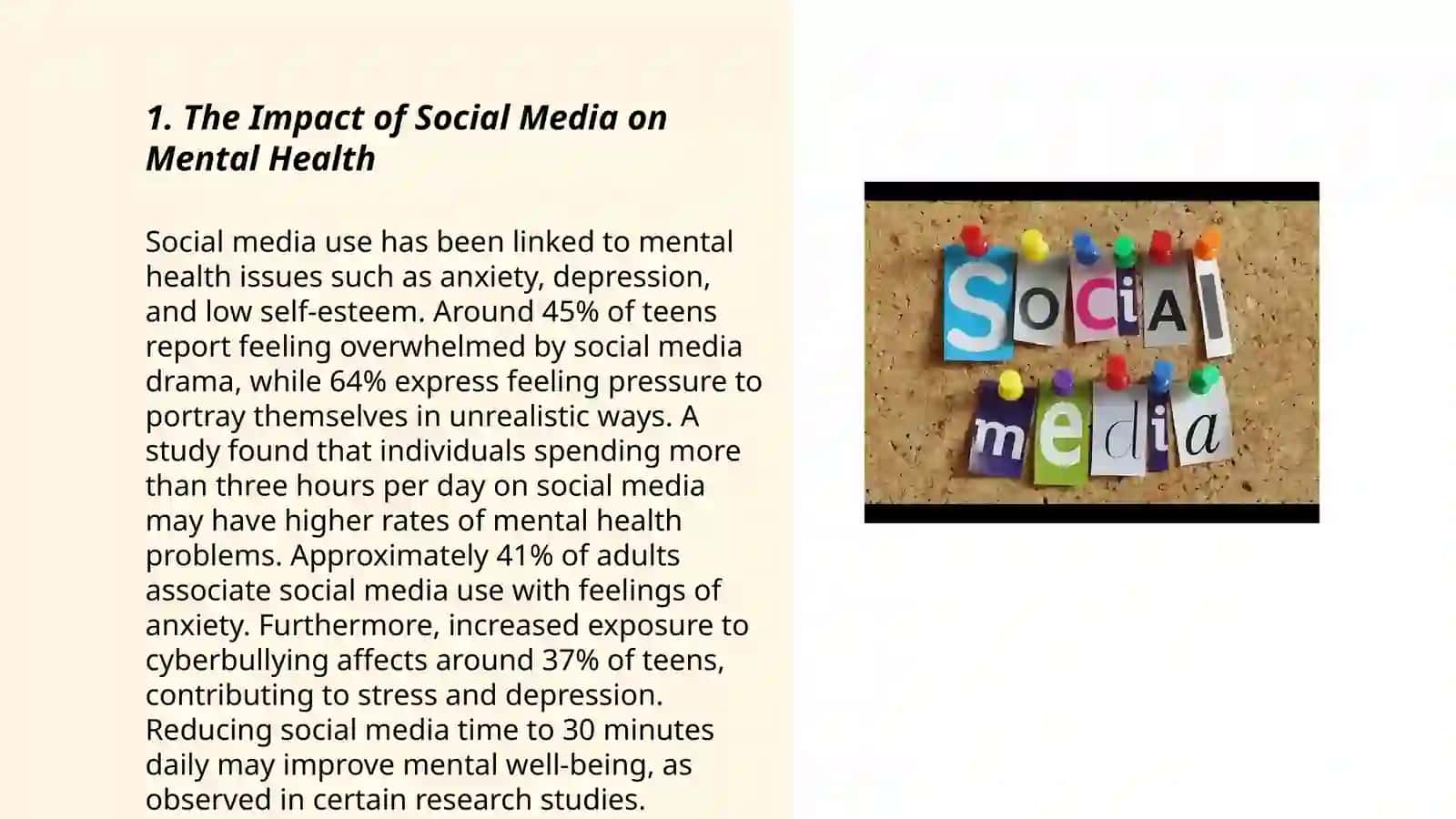 The Impact of Social Media on Mental Health 3