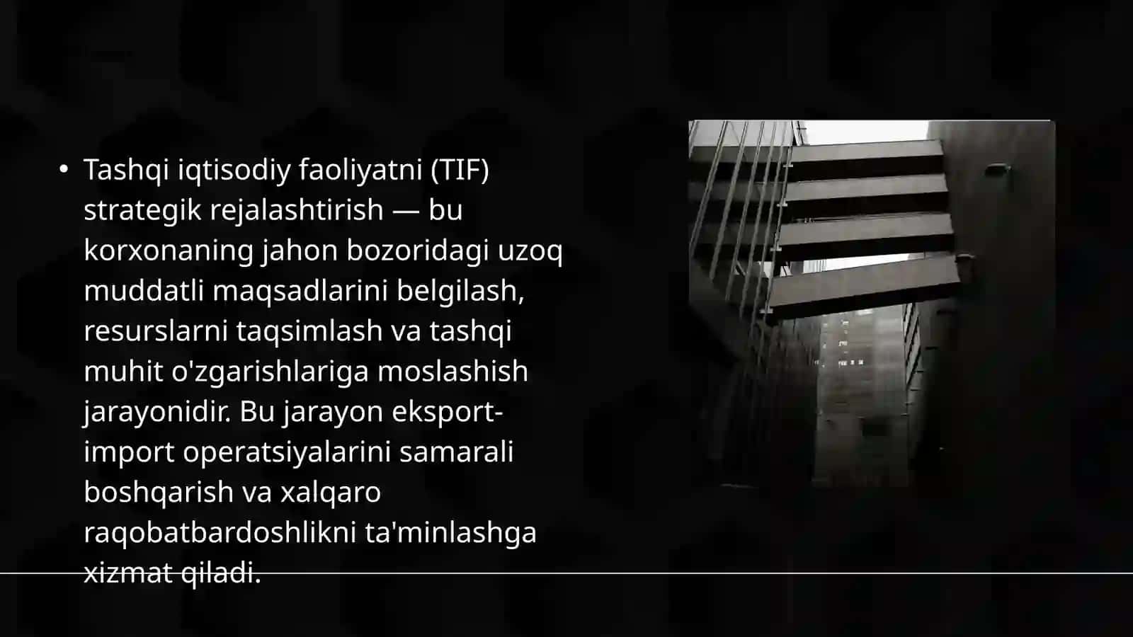 Tashqi iqtisodiy faoliyatni strategik rejalashtirish 3