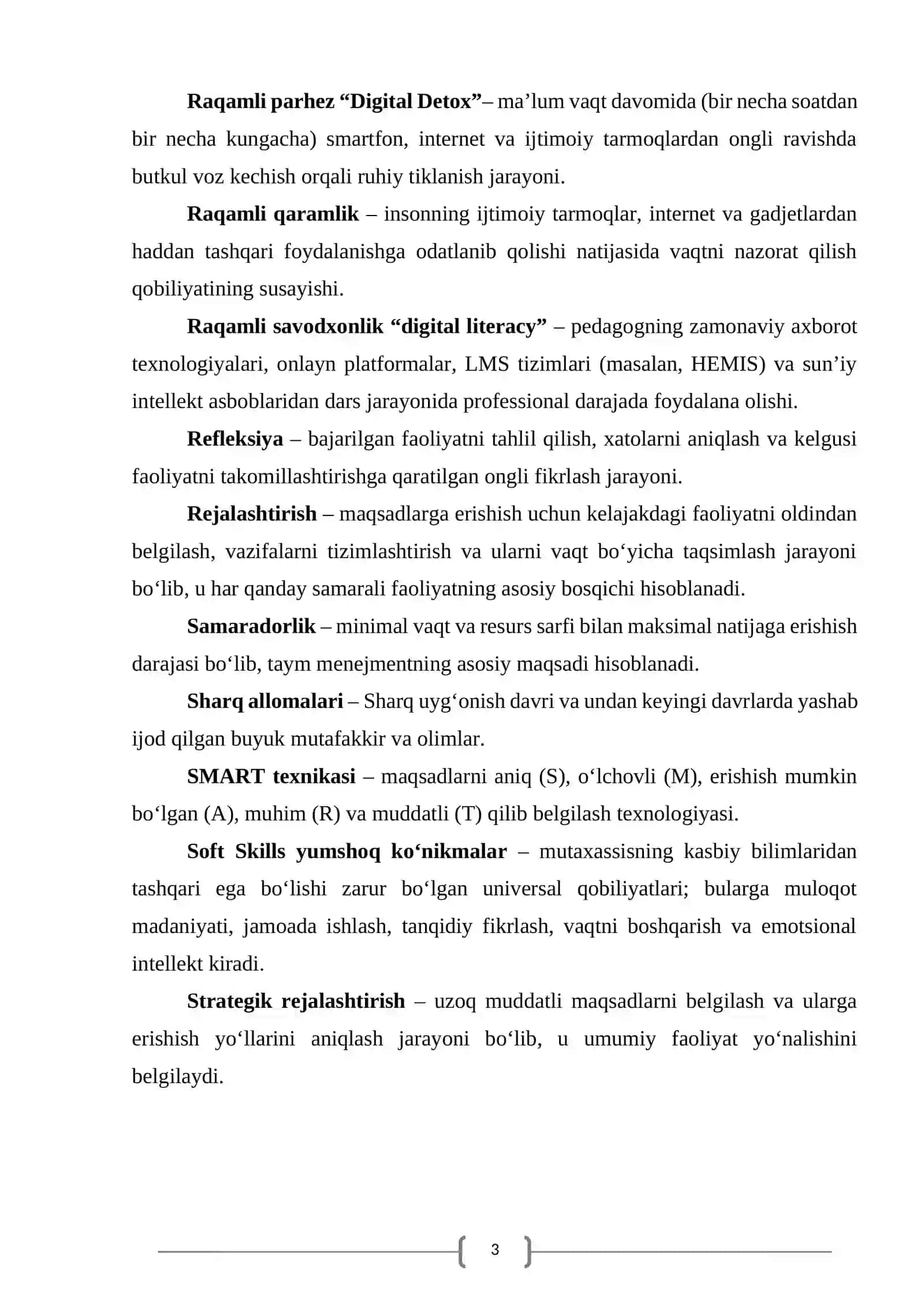 Pedagogik Talim Menijminti...Mustaqil ish 3