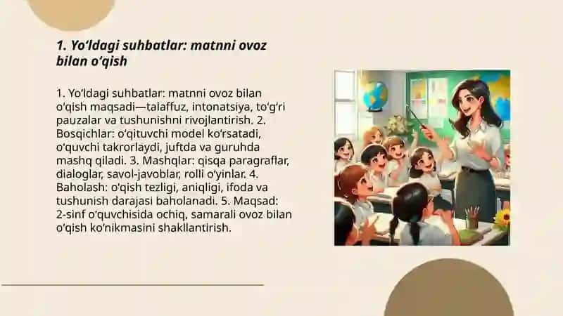 Yoʻldagi suhbatlar Rauf Tolib 2-sinf oʻqish savodxonligi 3