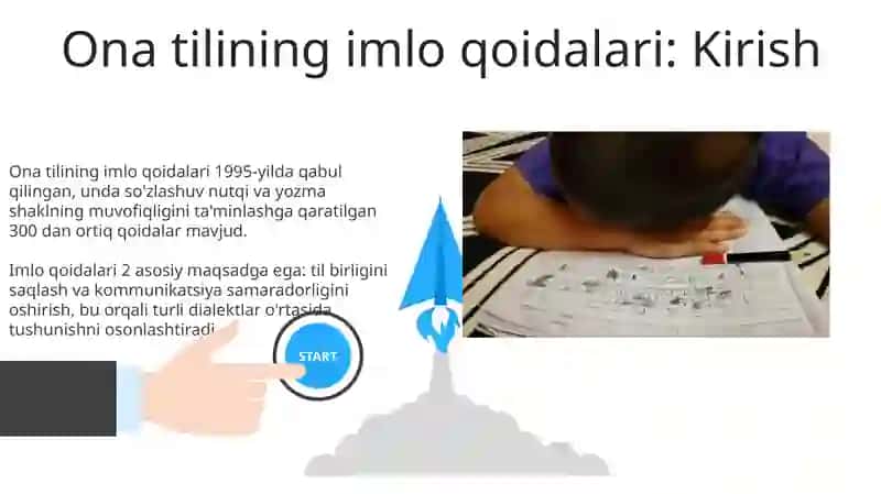 Ona tili imlo qoidalari va ularga doirmashq va testlar ustida ishlash 3