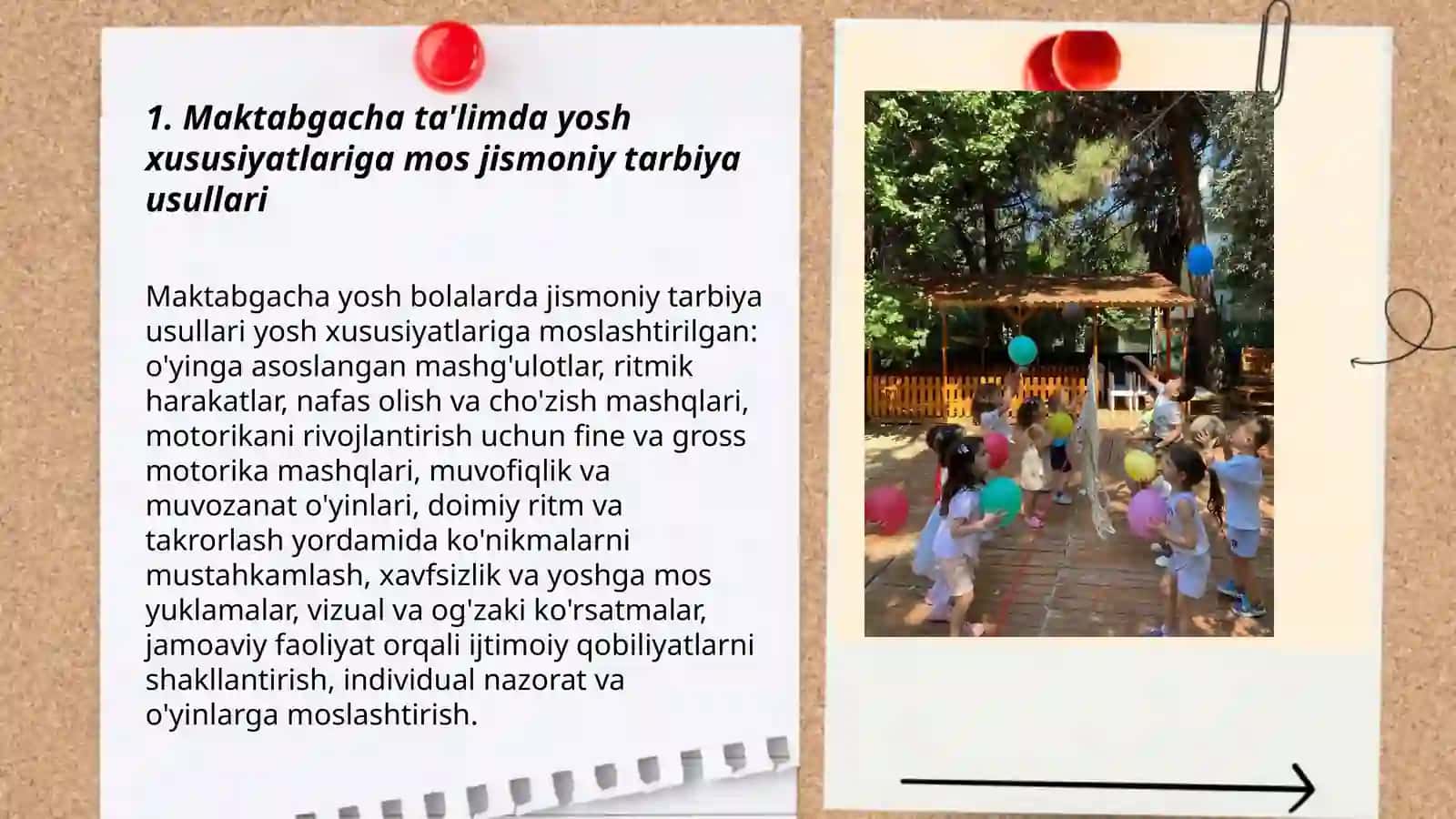Maktabgacha ta'lim tashkilotlarida jismoniy tarbiya berish usullari 3