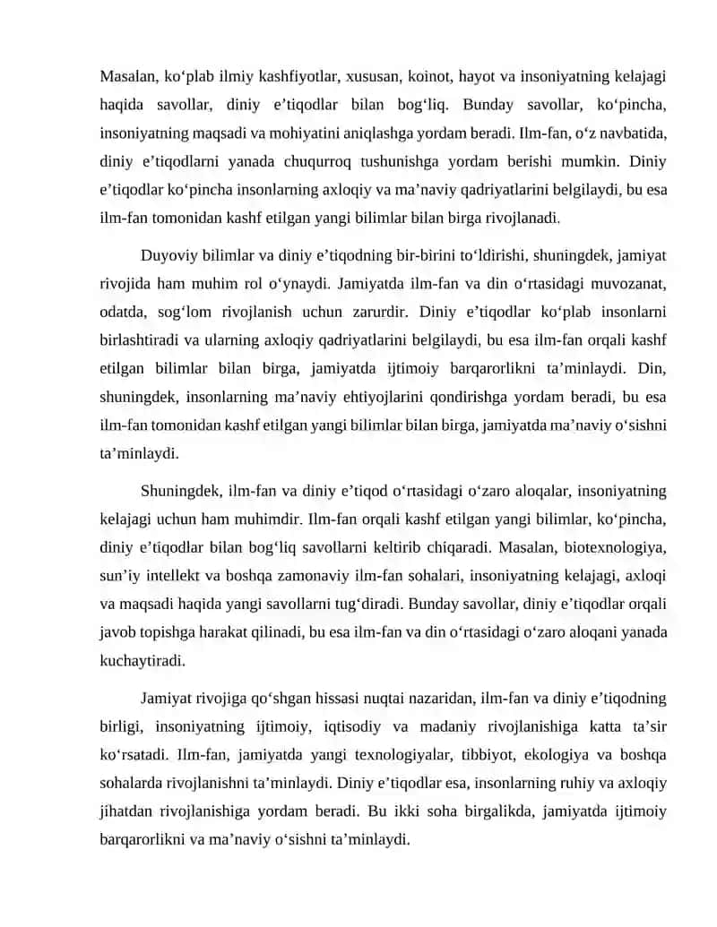 Duyoviy bilimlar va diniy e’tiqod birligiga erishishning ahamiyati 3