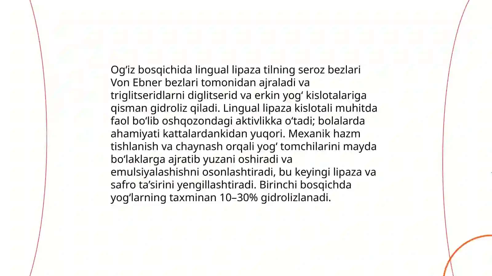 Yog‘larning hazmlanishi. Yog‘ hazm bo‘lish bosqichlari 3