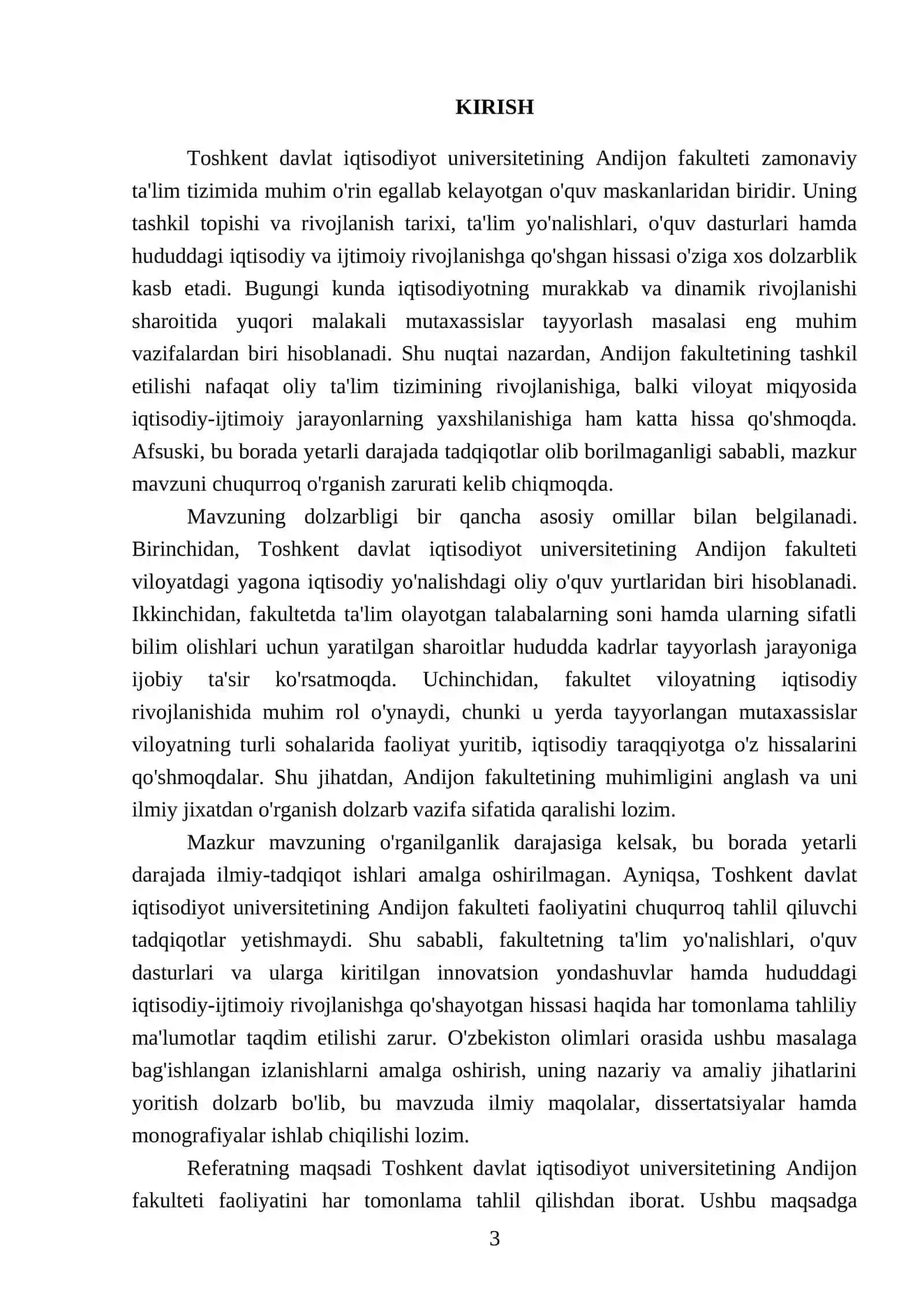 Toshkent davlat iqtisodiyot universteti andijon fakulteti 3