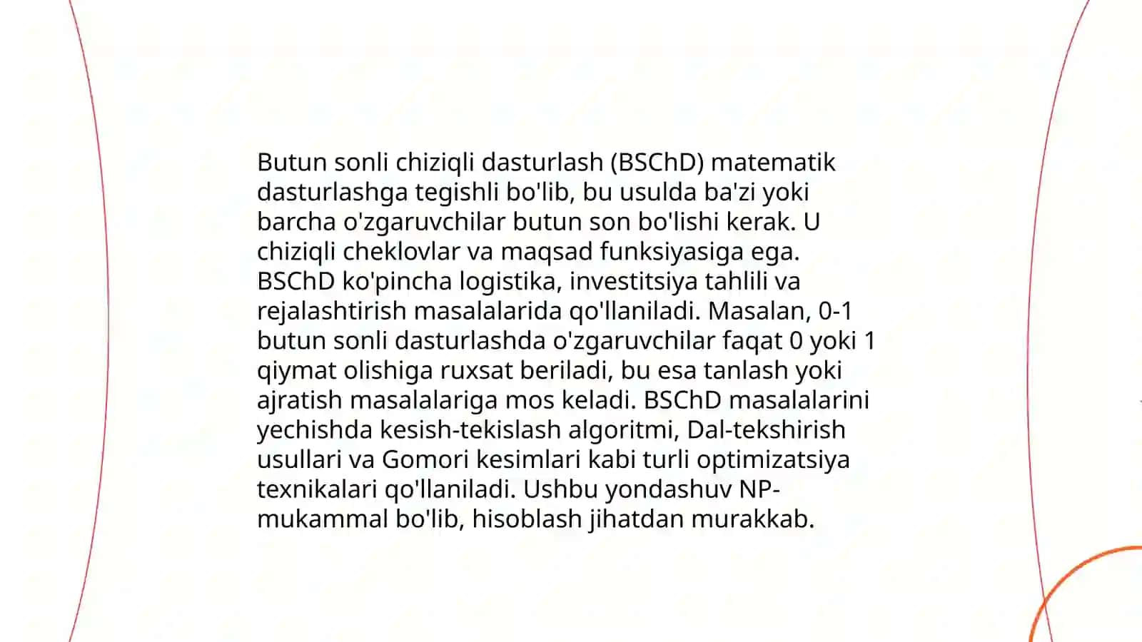 Butun sonli chiziqli dasturlash 3