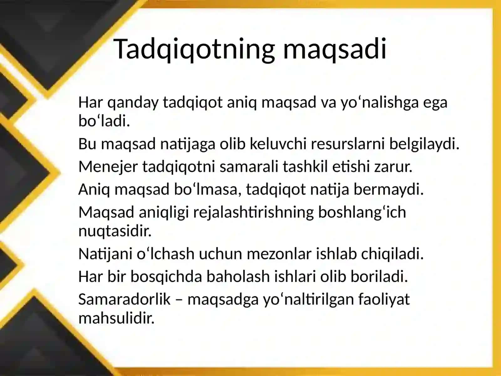 Menejmentda tadqiqotlarning samaradorligi 3