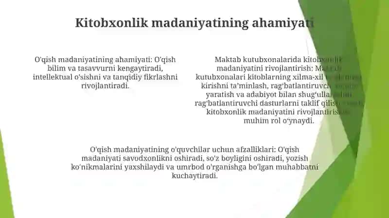 Maktabda O‘Quvchilarning Kitobxonlik Madaniyatini Rivojlantirish 3