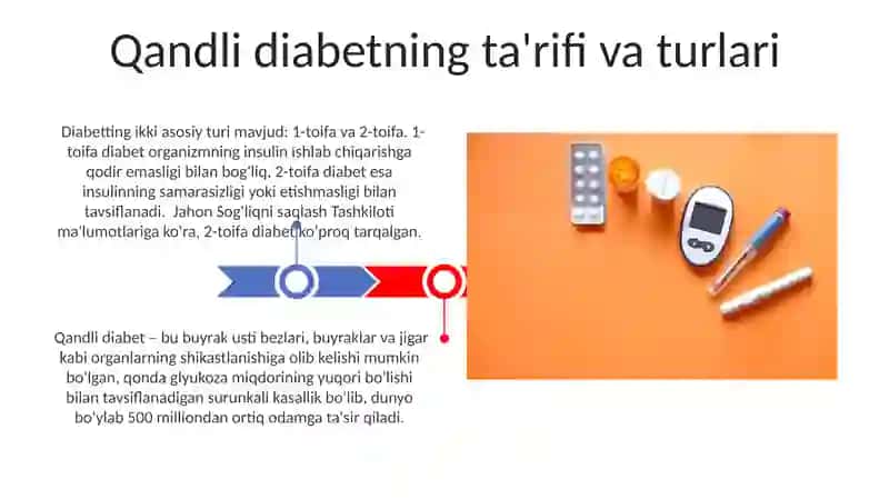 Qandli diabetning diagnostikasi va davolash usullari 3