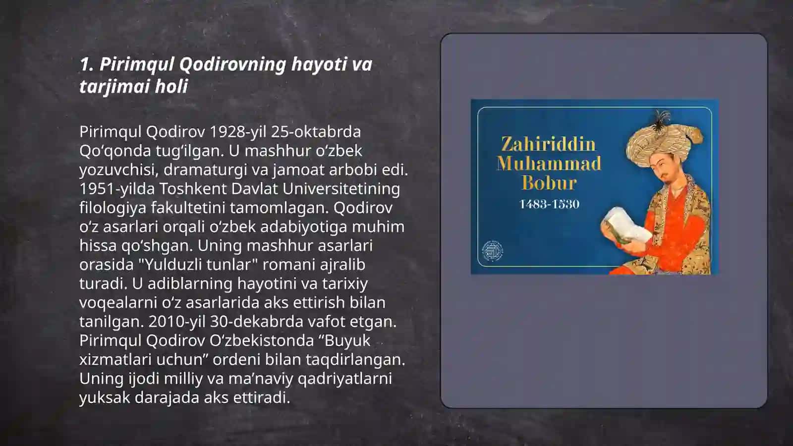 Pirimqul Qodirov hayoti va ijodi 3