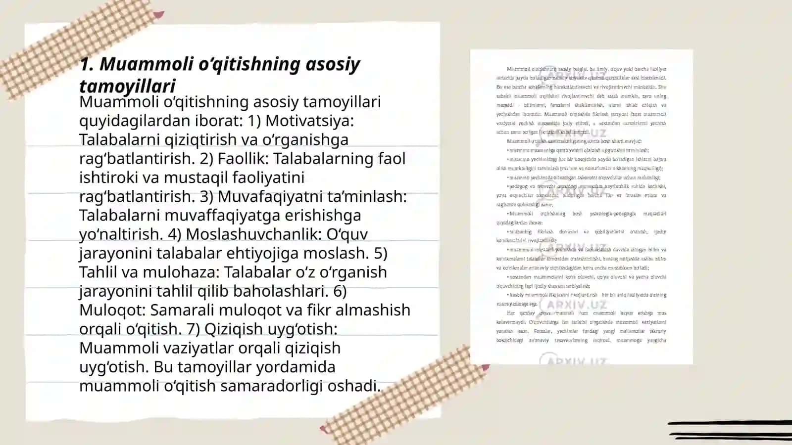 Muammoli o‘qitish texnologiyalari 3