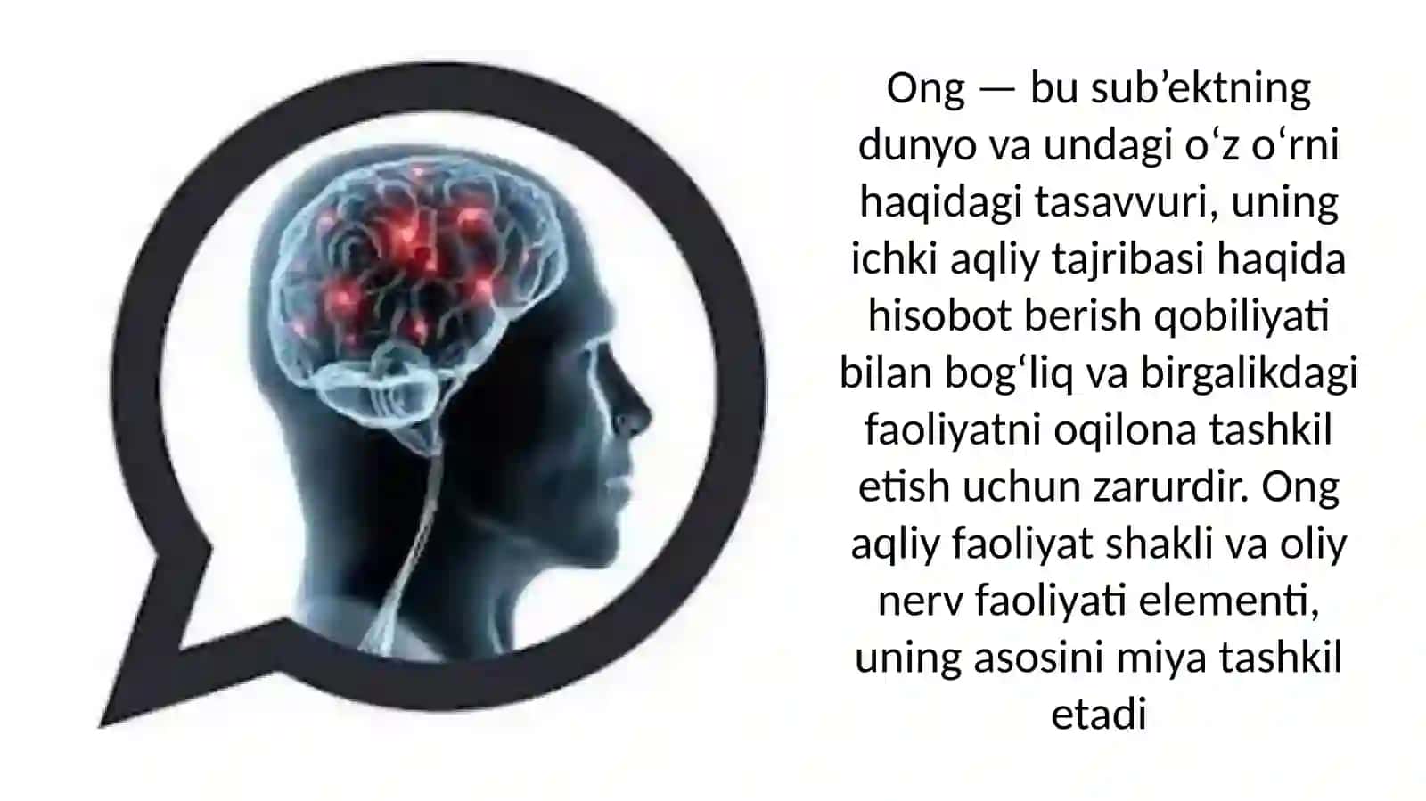 Ong tushunchasi. Ong shakllari 3